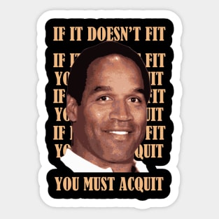 Oj-Simpson Sticker